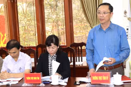 Phó Bí thư Thường trực Tỉnh ủy, Chủ tịch HĐND tỉnh Hà Giang Thào Hồng Sơn. (Ảnh: Minh Tâm/TTXVN)