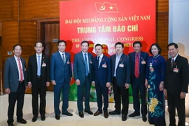 Các đại biểu dự phiên họp chiều 27/1, ngày làm việc chính thức thứ hai của Đại hội XIII. (Ảnh: TTXVN)