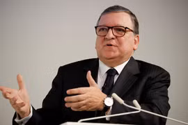 Chủ tịch GAVI Jose Manuel Barroso phát biểu tại một hội nghị ở London, Anh. (Ảnh: AFP/TTXVN)