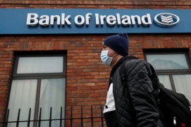 Bên ngoài trụ sở Bank of Ireland. (Nguồn: PA)