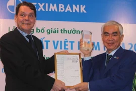Eximbank nhận giải thưởng Ngân hàng tốt nhất Việt Nam 2014