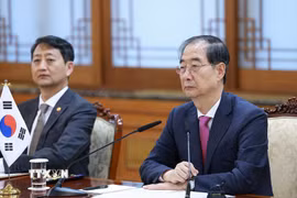 Quyền Tổng thống Hàn Quốc Han Duck Soo. (Ảnh: Yonhap/TTXVN)