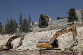 Công trường xây dựng khu nhà định cư Ramat Shlomo tại Đông Jerusalem ngày 13/9/2017. (Nguồn: AFP/TTXVN)