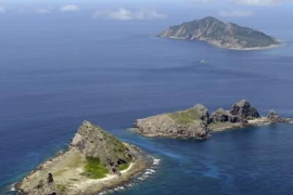 Quần đảo tranh chấp mà Nhật Bản gọi là Senkaku trong khi Trung Quốc gọi là Điếu Ngư trên Biển Hoa Đông, tháng 9/2012. (Nguồn: Kyodo/TTXVN)