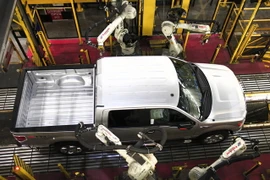 Dây chuyền sản xuất ôtô của hãng Ford ở Dearborn, Michigan, Mỹ ngày 15/9/2013. (Nguồn: AFP/TTXVN)