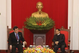 Quang cảnh buổi tiếp. (Ảnh: Phương Hoa/TTXVN)