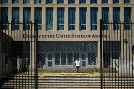 Đại sứ quán Mỹ tại Havana, Cuba ngày 3/10. (Nguồn: AFP/TTXVN)