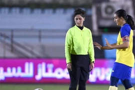 Nữ trọng tài Anoud Al-Asmari. (Nguồn: Middle East Online)