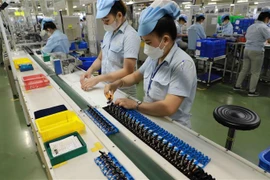 Sản xuất đồ điện gia dụng tại nhà máy của Công ty TNHH Panasonic Life Solutions Việt Nam, Khu công nghiệp Việt Nam-Singapore (VSIP) ở thị xã Tân Uyên, tỉnh Bình Dương. (Ảnh: Vũ Sinh/TTXVN)