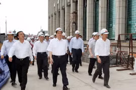 Thủ tướng kiểm tra tiến độ thi công công trình Nhà Quốc hội