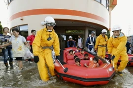Bão Vongfong cực mạnh đổ bộ vào Nhật Bản, 20 người bị thương