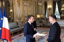 Đại sứ Nguyễn Thiệp trình Thư ủy nhiệm lên Tổng thống Pháp Macron