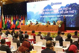 Quang cảnh Phiên họp toàn thể lần thứ hai Đại hội ASOSAI 14. (Ảnh: TTXVN)