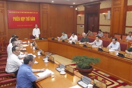 Phiên họp thứ 5 Ban Chỉ đạo Cải cách tư pháp Trung ương. (Ảnh: Lâm Khánh/TTXVN)