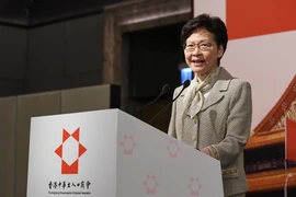 Trong ảnh: Trưởng Đặc khu hành chính Hong Kong Lâm Trịnh Nguyệt Nga. (Nguồn: THX/TTXVN)