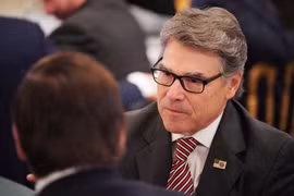 Trong ảnh (tư liệu): Bộ trưởng Năng lượng Mỹ Rick Perry trong một cuộc họp tại Nhà Trắng, Washington, DC, ngày 25/2/2019. (Nguồn: AFP/ TTXVN)