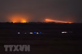 Quân đội Israel đánh chặn 4 vật thể bay phóng từ Syria