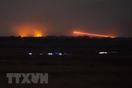 Quân đội Israel đánh chặn 4 vật thể bay phóng từ Syria