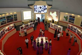 Không gian trưng bày tại Bảo tàng Hà Nội. (Ảnh: TTXVN)