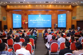 Toàn cảnh lễ hưởng ứng Ngày Đổi mới sáng tạo quốc gia năm 2023. (Ảnh: PV/Vietnam+)