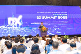 Toàn cảnh Diễn đàn Cấp cao Chuyển đổi số Việt Nam - Châu Á 2023. (Ảnh: Minh Sơn/Vietnam+)