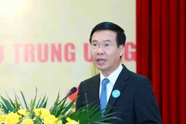 Ông Võ Văn Thưởng, Ủy viên Bộ Chính trị, Bí thư Trung ương Đảng, Trưởng Ban Tuyên giáo Trung ương . (Ảnh: Phương Hoa/TTXVN)
