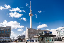 Cảnh vắng vẻ tại Berlin, Đức ngày 22/3/2020, trong bối cảnh dịch COVID-19 lan rộng. (Ảnh: THX/TTXVN)