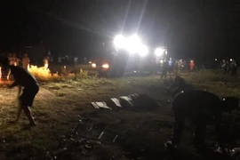 Khu vực xảy ra vụ đuối nước thương tâm. (Nguồn: TTXVN)