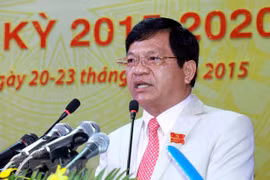 Ông Lê Viết Chữ, Bí thư Tỉnh ủy Quảng Ngãi khóa 2015-2020 . (Ảnh: Sỹ Thắng/TTXVN)
