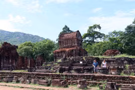 Vẻ đẹp trầm mặc của những ngôi tháp Chăm cổ kính ở Quần thể di sản văn hóa thế giới Mỹ Sơn. (Ảnh: Đỗ Trưởng/TTXVN)