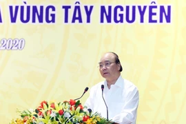 Thủ tướng Nguyễn Xuân Phúc phát biểu khai mạc hội nghị. (Ảnh: Thống Nhất/TTXVN)