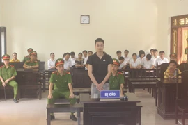 Bị cáo Lương Văn Nam tại phiên tòa xét xử. (Ảnh: Nguyễn Chinh/TTXVN)