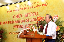 Phó Thủ tướng Trương Hòa Bình phát biểu tại buổi lễ. (Nguồn: baochinhphu.vn)