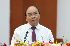 Thủ tướng Nguyễn Xuân Phúc phát biểu chỉ đạo hội nghị. (Ảnh: Thống Nhất/TTXVN)