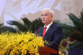 Ông Nguyễn Văn Lợi, Bí thư Tỉnh ủy Bình Phước khóa X tái đắc cử Bí thư Tỉnh ủy khóa XI, nhiệm kỳ 2020-2025. (Ảnh: Sỹ Tuyên/TTXVN)
