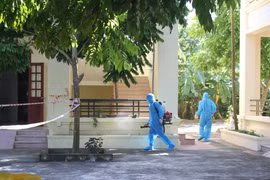 Khu vực cách ly, điều trị bênh nhân COVID-19 tại Phòng khám Đa khoa khu vực Cầu Yên, huyện Hoa Lư, tỉnh Ninh Bình. (Ảnh: Thùy Dung/TTXVN)