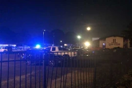 Hiện trường vụ xả súng tại hộp đêm Lavish Lounge ở Greenville, South Carolina, Mỹ, ngày 5/7/2020. (Nguồn: WYFF/TTXVN)