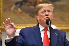 Tổng thống Mỹ Donald Trump phát biểu tại cuộc họp báo ở Washington, DC ngày 9/1/2020. (Ảnh: AFP/TTXVN)