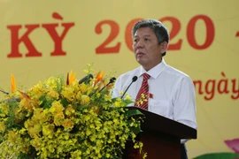 Tân Bí thư Ngô Chí Cường. (Ảnh: Thanh Hòa/TTXVN)