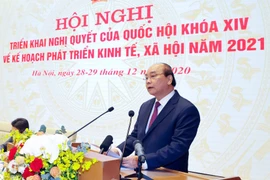 Thủ tướng Nguyễn Xuân Phúc phát biểu khai mạc. (Ảnh: Thống Nhất/TTXVN)