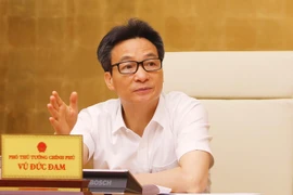 Phó Thủ tướng Vũ Đức Đam, Trưởng Ban Chỉ đạo chủ trì phiên họp. (Ảnh: Lâm Khánh/TTXVN)