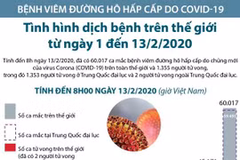 [Infographics] 60.017 ca mắc nhiễm virus corona chủng mới 