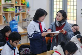 Học sinh Hà Nội nỗ lực ôn tập cho kỳ thi vào lớp 10 THPT công lập năm học 2024-2025 (Ảnh: Thanh Tùng/TTXVN)