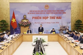 Phó Thủ tướng Trần Hồng Hà chủ trì phiên họp. (Ảnh: Văn Điệp/TTXVN)