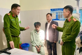 Đối tượng Lò Văn Xươm bị bắt giữ. (Ảnh: TTXVN phát)