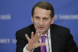 Giám đốc Cục Tình báo Đối ngoại Nga Sergei E. Naryshkin. (Ảnh: TASS/TTXVN)