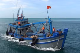 Tàu chở 35.000 lít dầu DO không rõ nguồn gốc. (Nguồn: báo Công Thương)