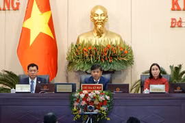 Kỳ họp thứ 15, HĐND thành phố Đà Nẵng, nhiệm kỳ 2021-2026. (Ảnh: Quốc Dũng/TTXVN) 