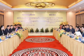 Quang cảnh buổi hội đàm. (Ảnh: Tuyết Mai/TTXVN)