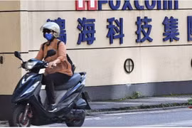 Tòa nhà của công ty Foxconn ở Đài Bắc, Đài Loan, Trung Quốc, ngày 9/1/2022. (Nguồn: Reuters)
